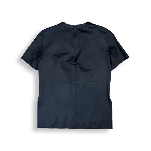 Givenchy black leather blouse size 38 - Picture 3 of 7